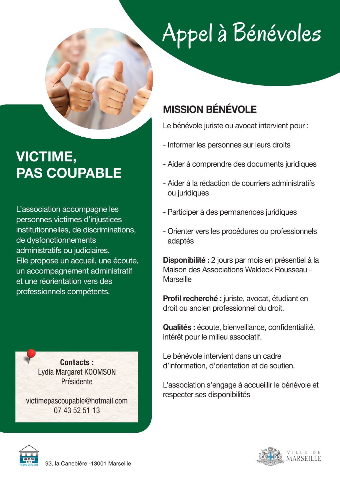 VICTIME PAS COUPABLE